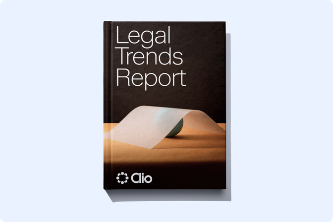Legal Trends Report book by Clio.