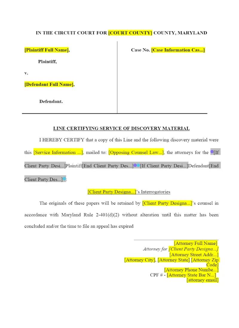 Form Interrogatories - Medical Malpractice