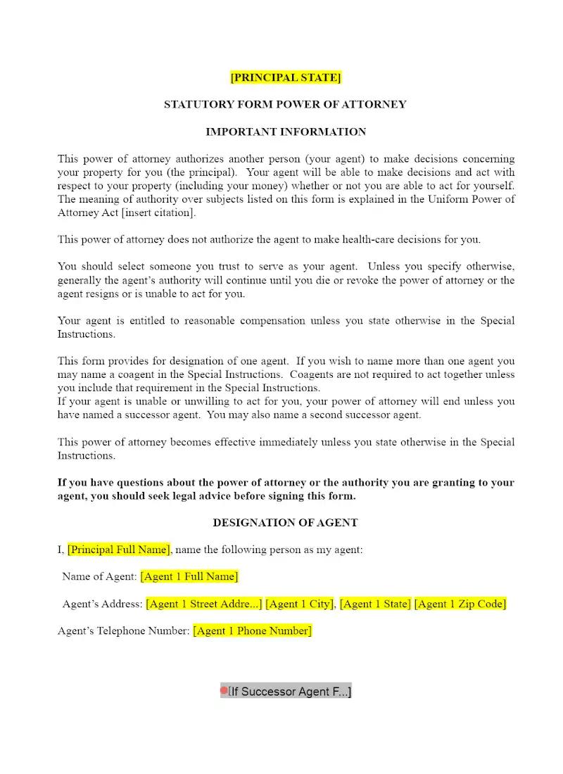 Power of Attorney