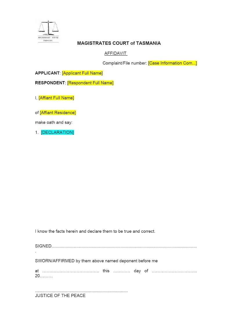 Affidavit
