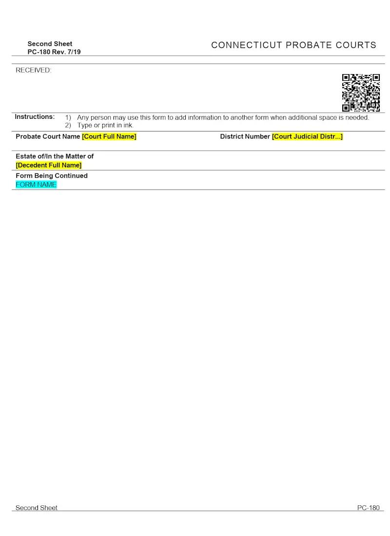 Second Sheet (PC-180)