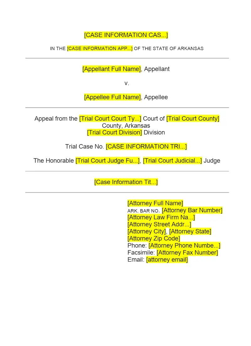 Appellate Brief