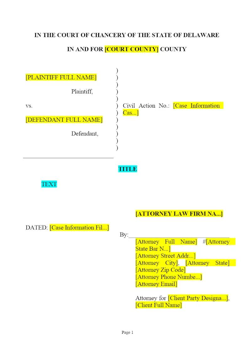 Court of Chancery