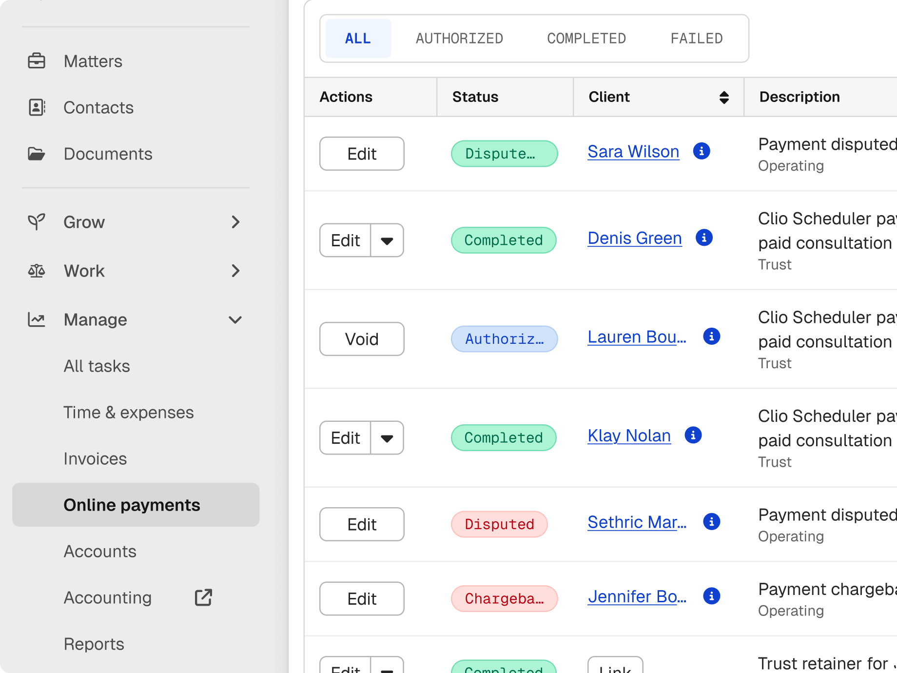 A smartphone displays an appointment scheduling app, overlaid with a payment received notification for $1,250.00.