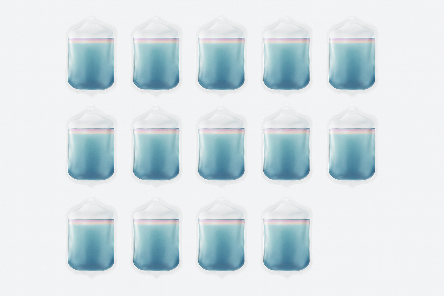 A bar showing a large pure fraction with a thin band of impurities at the top