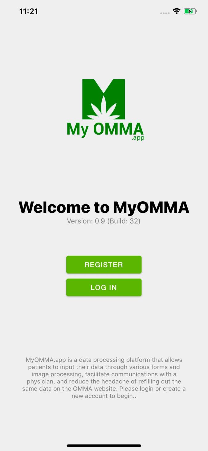 MyOMMA screenshot