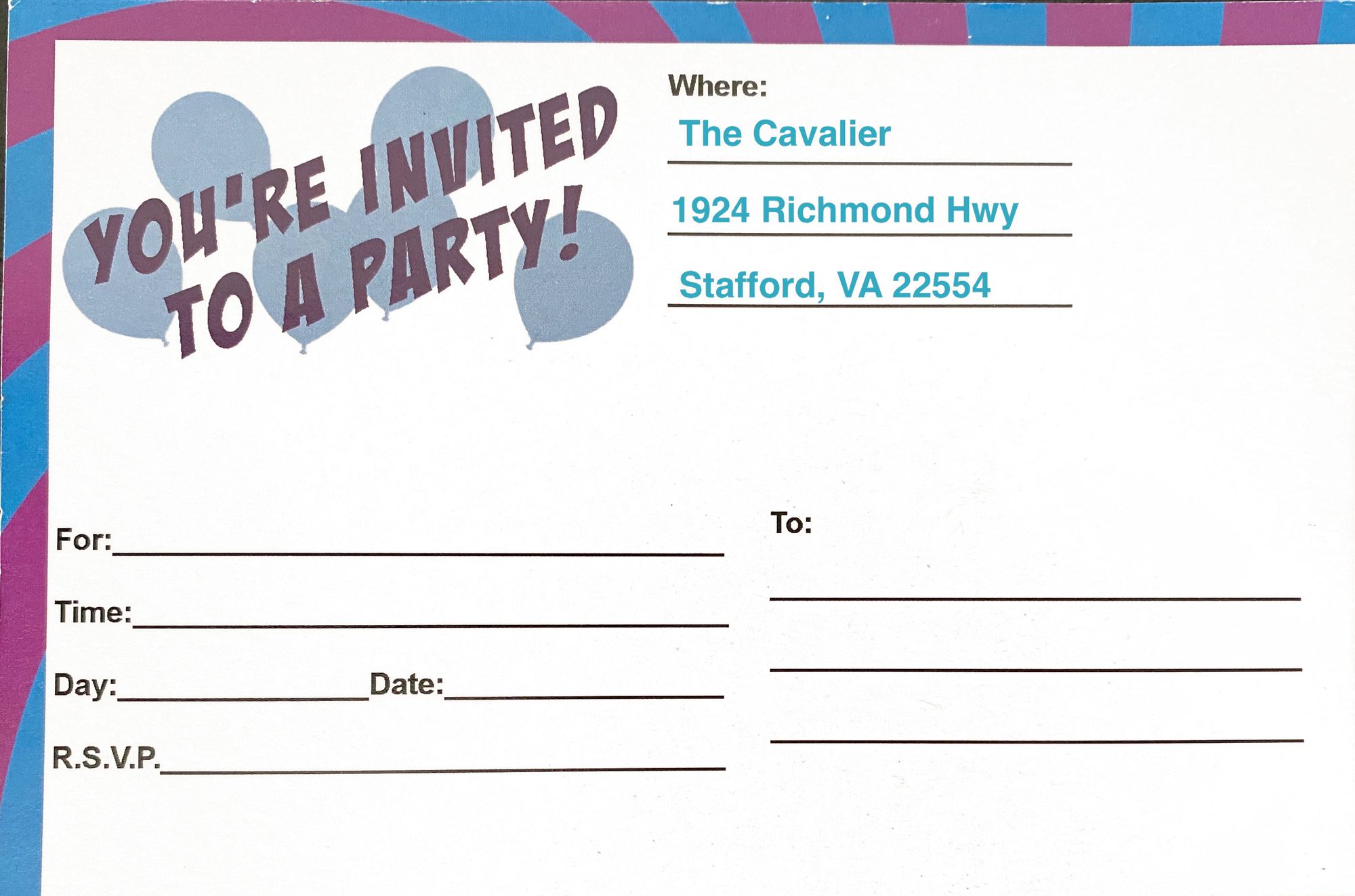 Print out and send your own invitations