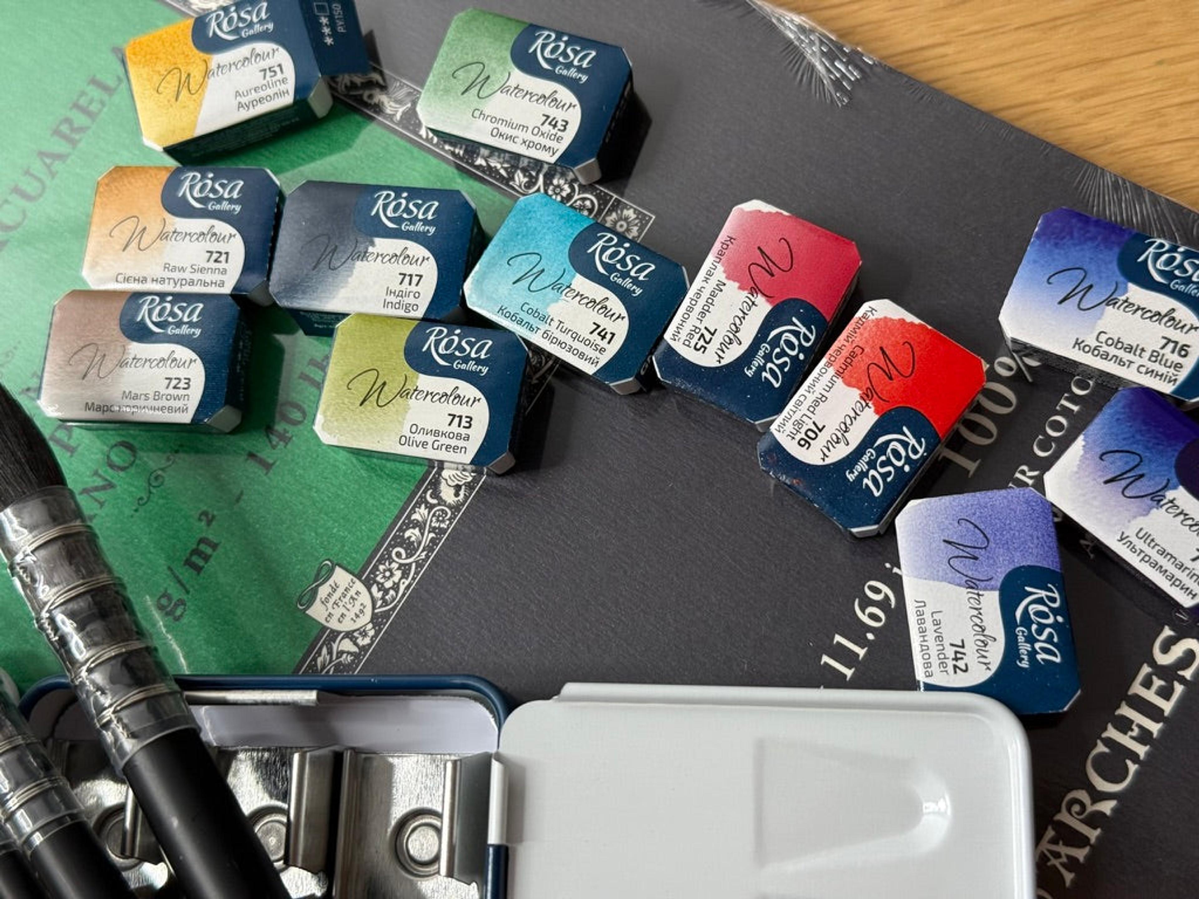 Andalucia Light watercolors kit