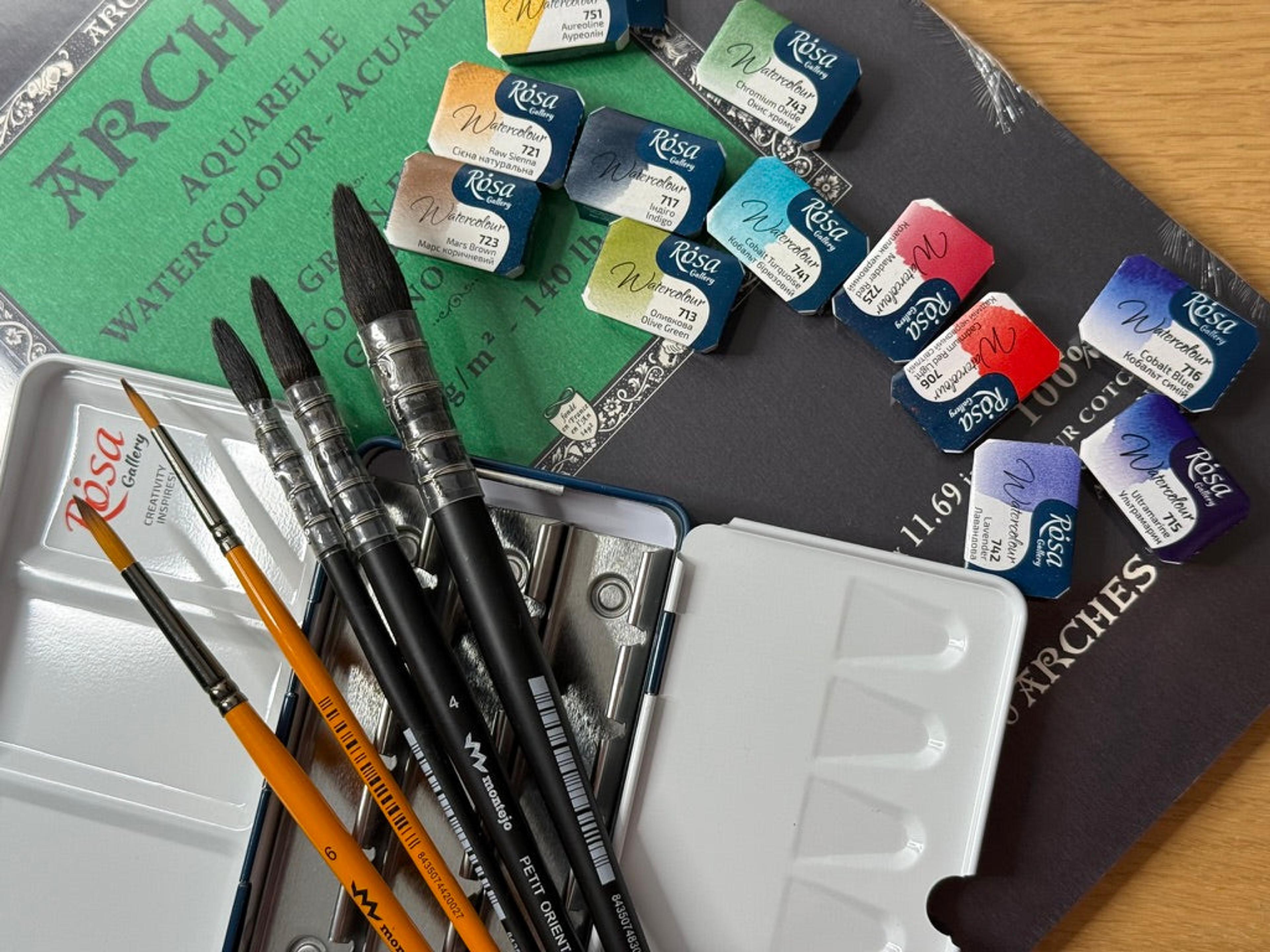 Andalucia Light watercolors kit