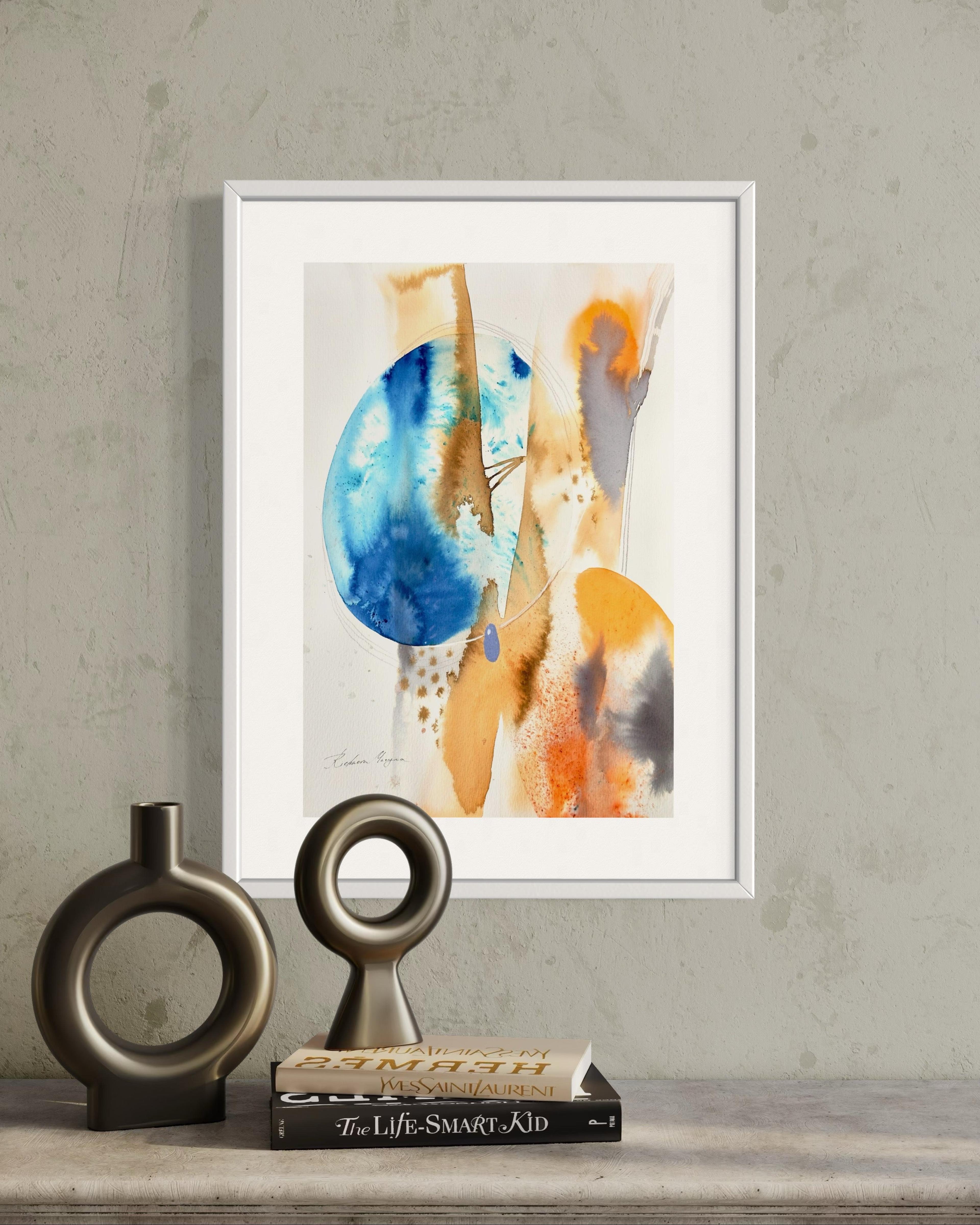 Alegría No. 5 – Orange and blue embrace - Image 3