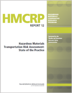 Working with the Transportation Research Board (TRB), government agencies, and industry stakeholders, we analyzed available tools, techniques, and data and made recommendations to enhance the state of practice for conducting risk assessments. This work culminated in the publication of HMCRP HM-12: Hazardous Materials Transportation Risk Assessment: State of the Practice.