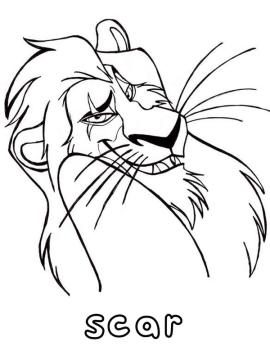 kleurplaat scar lion king