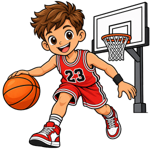 Basketbal kleurplaten