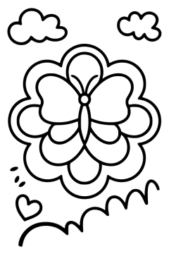 vlindermandala kleurplaat om gratis te printen