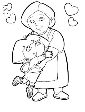 dora oma kleurplaat