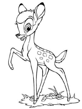 bambi kleurplaat