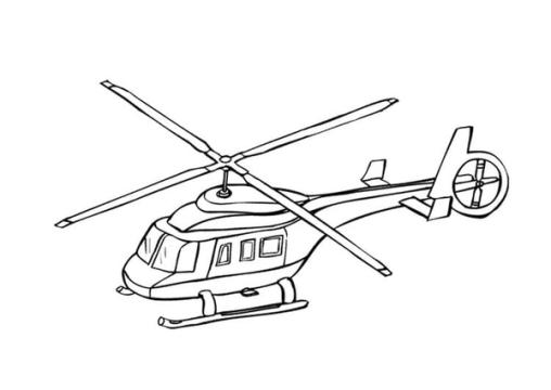 helikopter kleurplaat