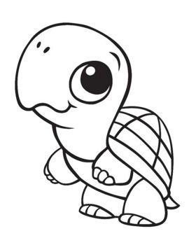 kleurplaat schildpadje