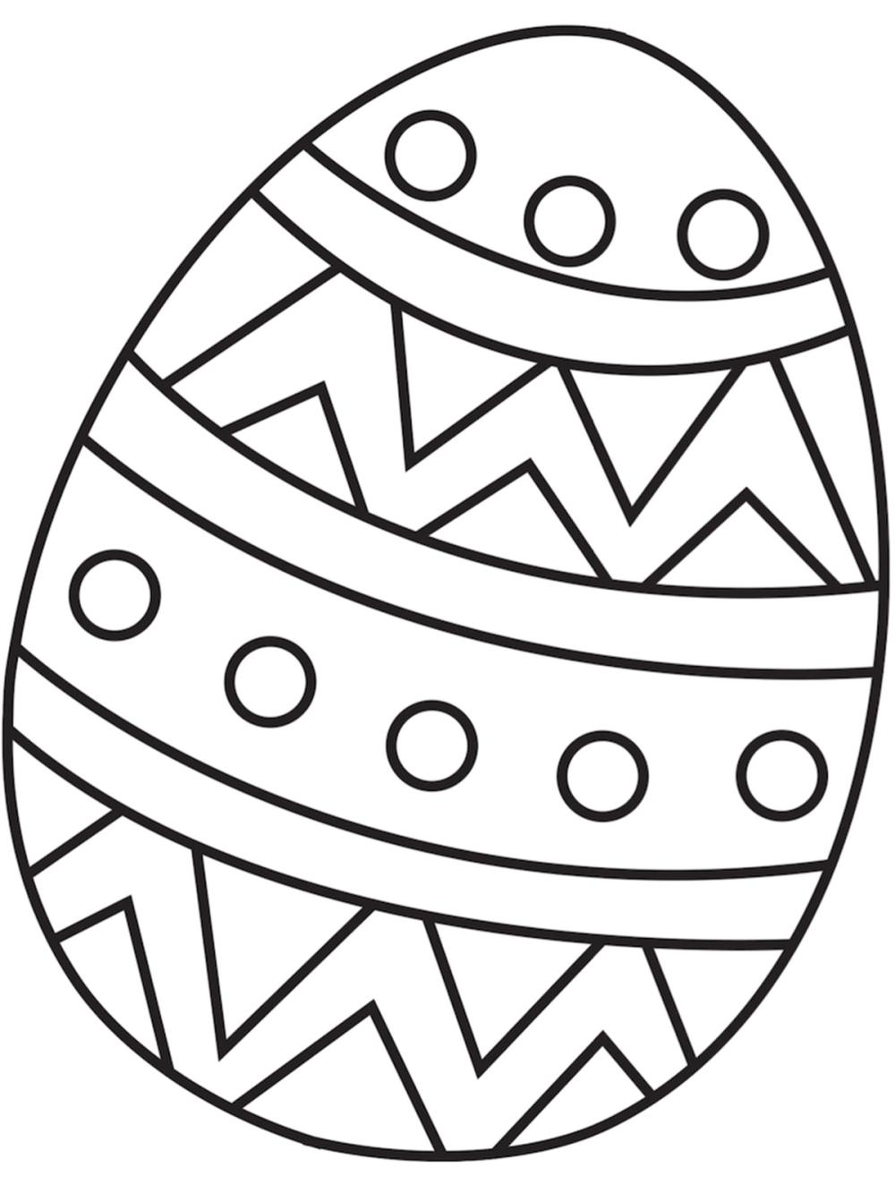 kleurplaat paasei
