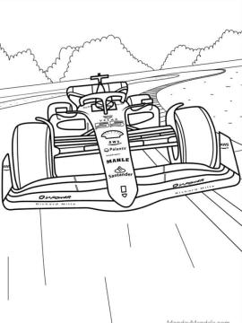 f1 ferrari kleurplaat