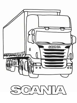 scania kleurplaat