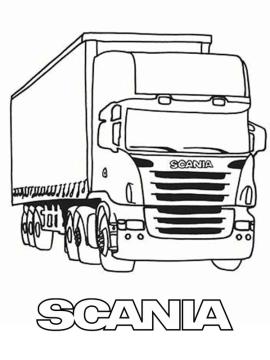 scania kleurplaat