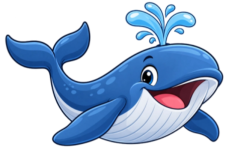Walvis kleurplaten