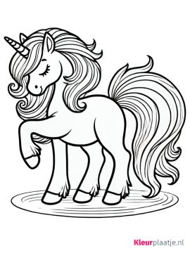kleurplaat eenhoorn unicorn