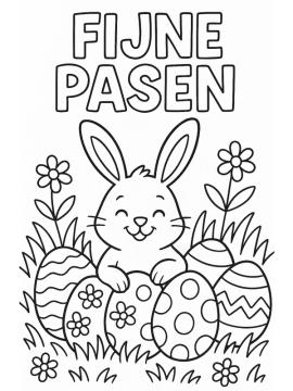 kleurplaat fijne pasen
