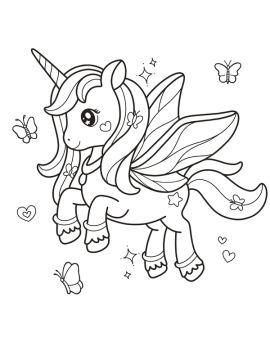 unicorn kleurplaat