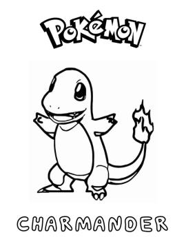 pokémon charmander kleurplaat