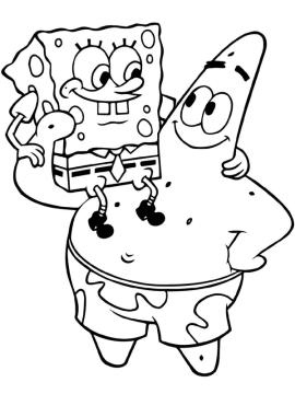 kleurplaat spongebob en patrick