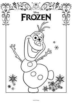 Disney kleurplaat frozen