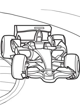 f1 auto kleurplaat