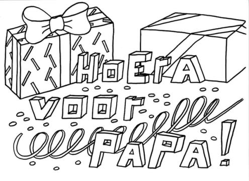 kleurplaat verjaardag papa