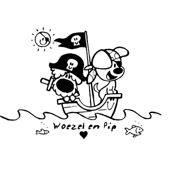 Woezel en Pip kleurplaat
