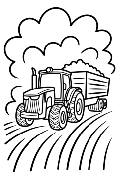 john deere oogst kleurplaat om gratis te printen