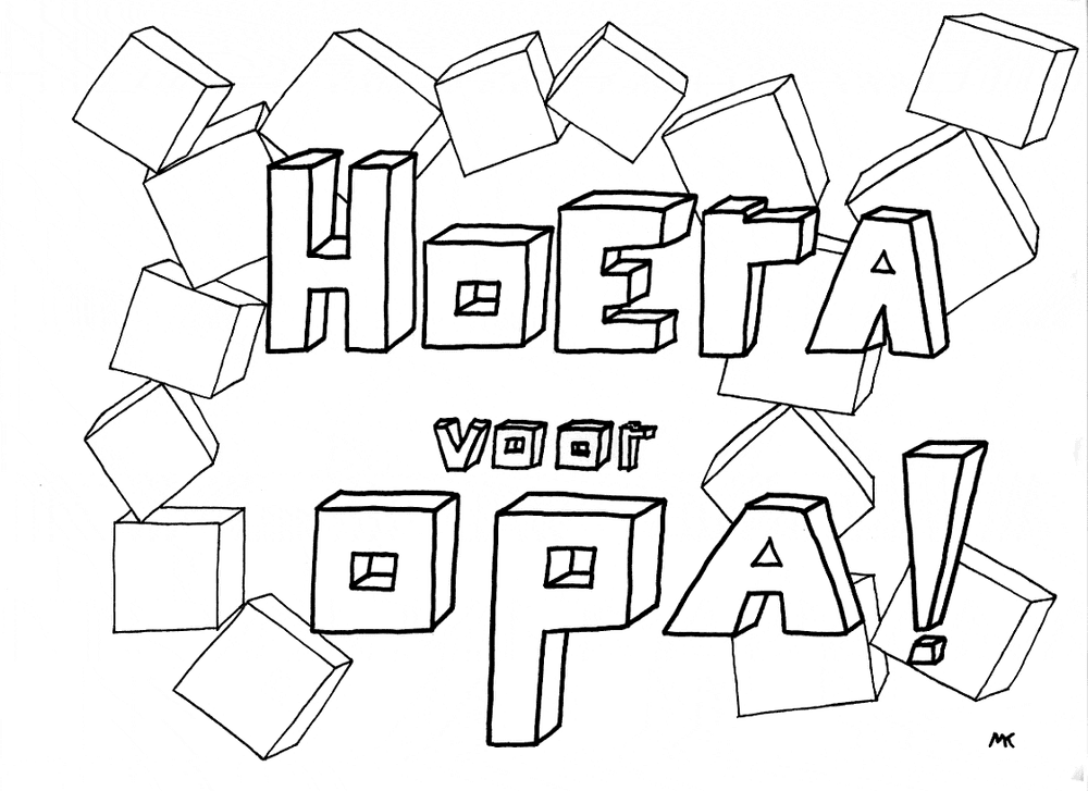 kleurplaat verjaardag opa