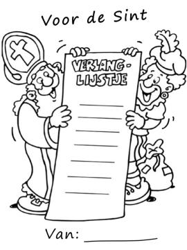 sinterklaas verlanglijstje