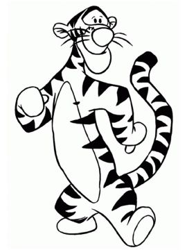 kleurplaat tijgertje uit winnie de poeh