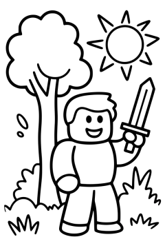 roblox avatar kleurplaat om gratis te printen