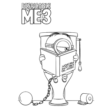 Despicable me 3 kleurplaten