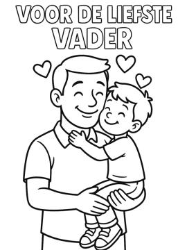 kleurplaat voor de liefste vader