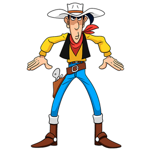Lucky Luke kleurplaten