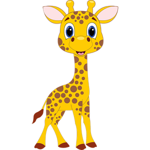 Giraffe kleurplaten