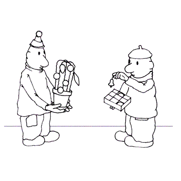 buurman en buurman kerst kleurplaat
