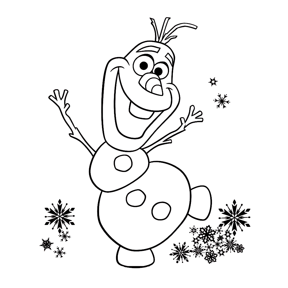 olaf de sneeuwman uit frozen