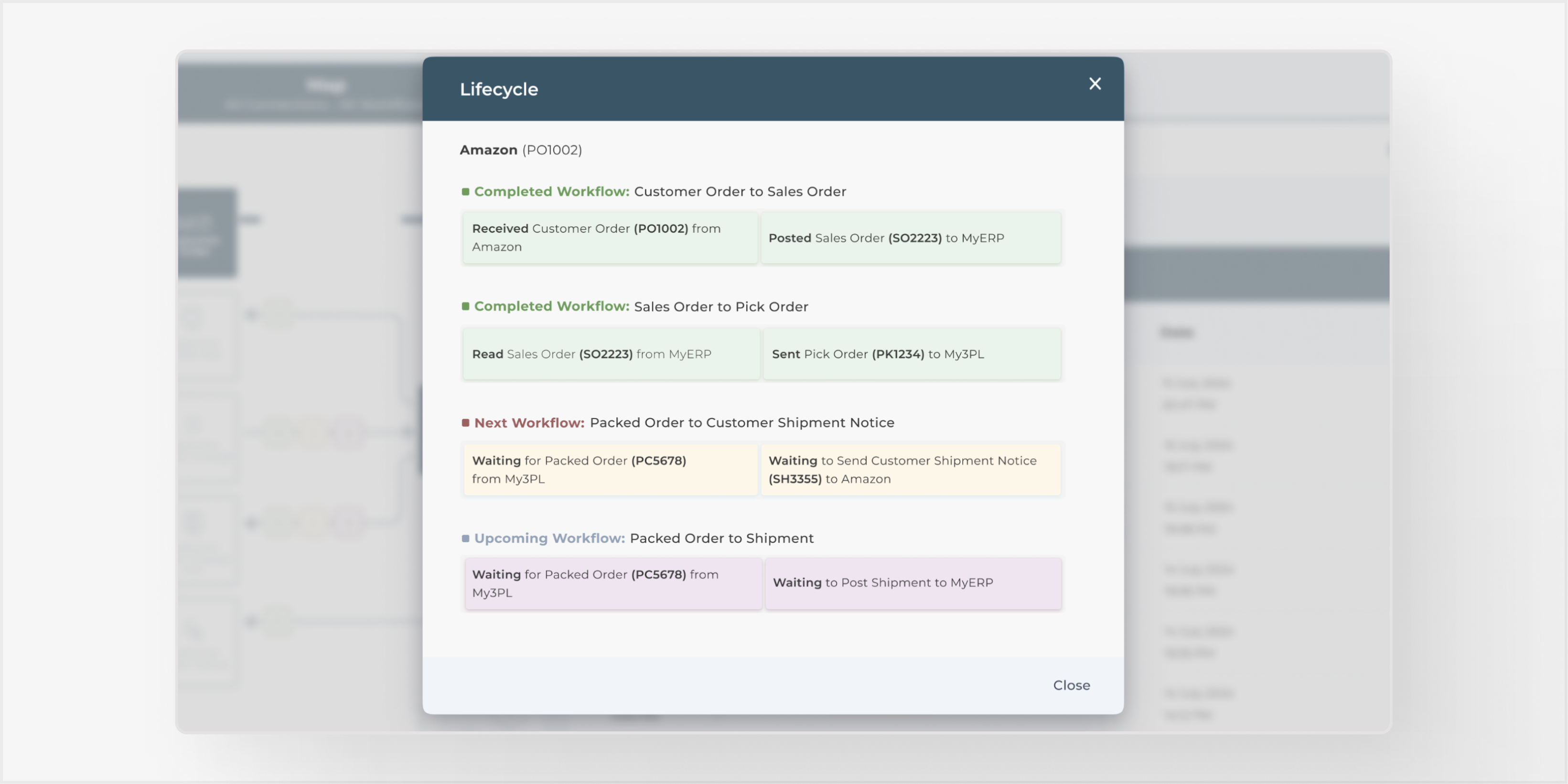 Identify errors and transactions