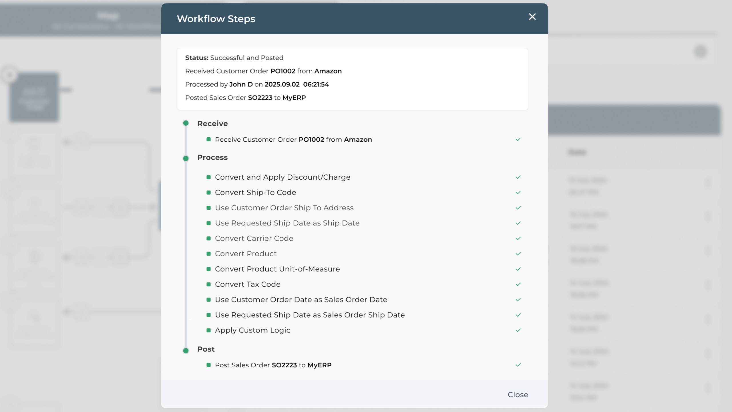 Track the status of orders Image
