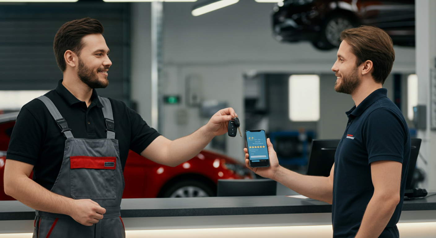 How Garages Can Win More 5-Star Reviews Online (Without Chasing Them)